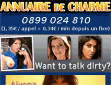 Tablet Screenshot of annuairedecharme.com